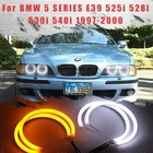 Светодиодный SMD хлопковый светильник Switchback Angel Eye Halo Ring DRL Kit для BMW 5 серии E39 525i 528i 530i 540i 1997 1998 1999 2000