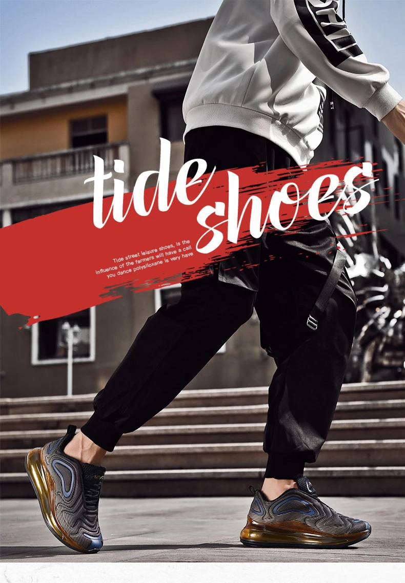 VESONAL Brand Comfort Lycra Sneakers Men Casual Shoes For Adult Hot New Autumn Air Cushion Running Shoes Male Footwear Non Slip