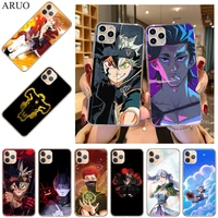 phone case for iphone 13 12 11 pro xs max 7 8 6 6s plus 13mini se2020 x xr black clover anime asta soft tpu silicone cases cover