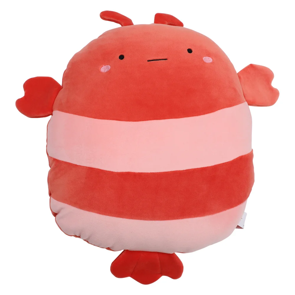 

STOBOK Cartoon Lobster Plush Cotton Adorable Throw Pillow Back Cushion Children (Orange)