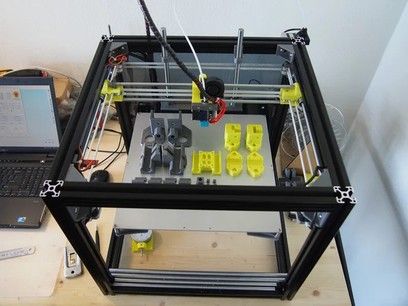 

1Set Aluminum HyperCube Evolution 3D Printer Metal Frame Extrusion with hardware kit X300 x Y300 x Z300 print bed area
