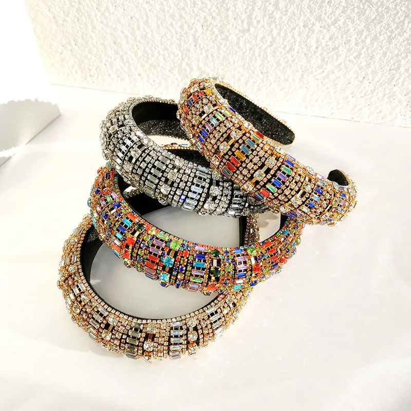 Роскошные повязки на голову в стиле барокко с бриллиантами аксессуары для волос