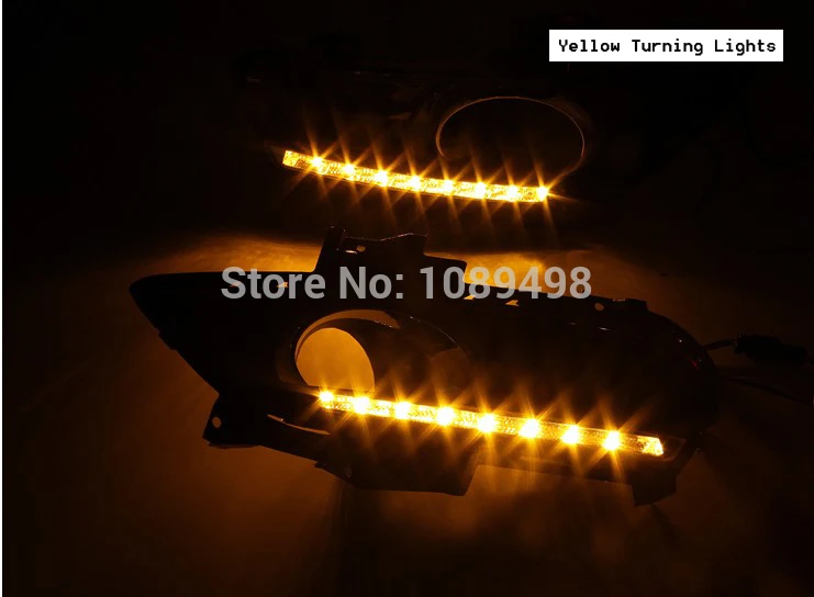 1 компл светодиодный светодиодные противотуманные фары для вождения DRL дневные