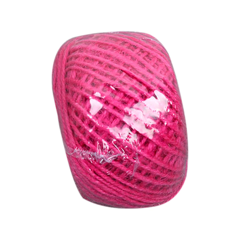 Горячая новинка 50 м 16 видов цветов Мешковина гессийский джутовый шнур-шпагат