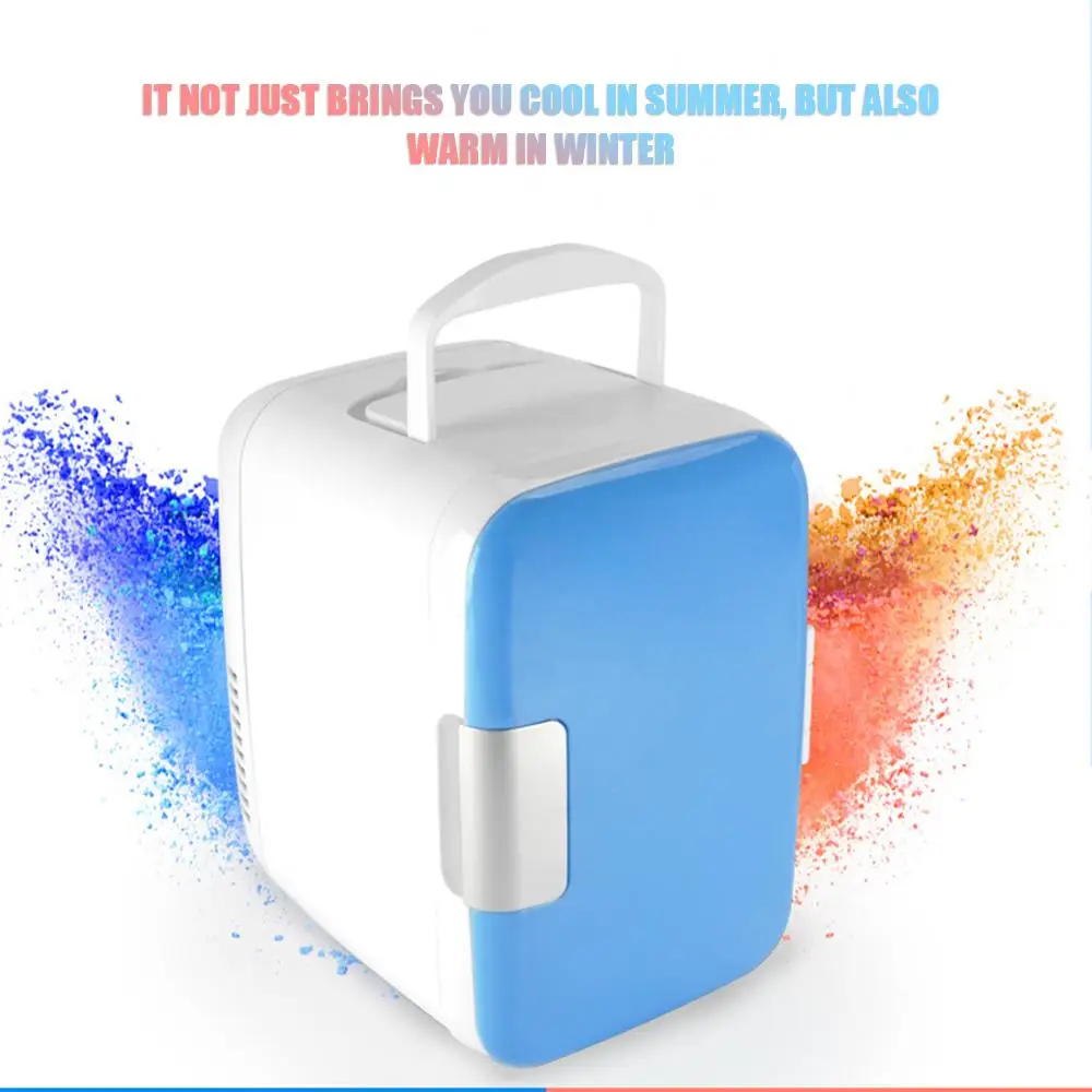 

12V 4L Portable Home Car Refrigerators Low Noise Car Mini Refrigerators Freezer Cooling Heating Box Fridge