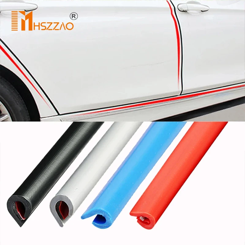 

Thicken 5M/10M Car Door trips Rubber Edge Protective Strips Side Doors Moldings Adhesive Scratch Protector Vehicle For Cars Aut