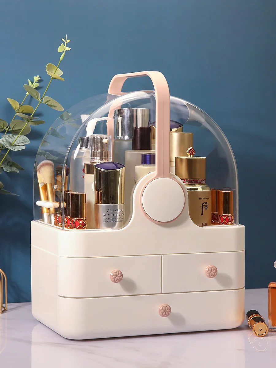 

Display Desktop Cute Makeup Organizer Stand Cosmetic Jewelry Organizer Makeup Brush Holder Organizer Na Kosmetyki Plastic Box