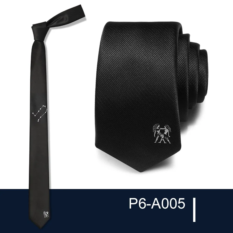 

2020 Brand New Fashion High Quality Men 6CM Constellations pattern Necktie Business Formal Suit Neck Tie for Men with Gift Box