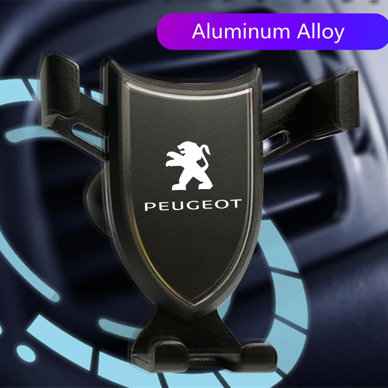 

For Peugeot Car Accessories Gravity Car Mount For Mobile Phone Holder Car Air Vent Clip Stand Cell Phone GPS