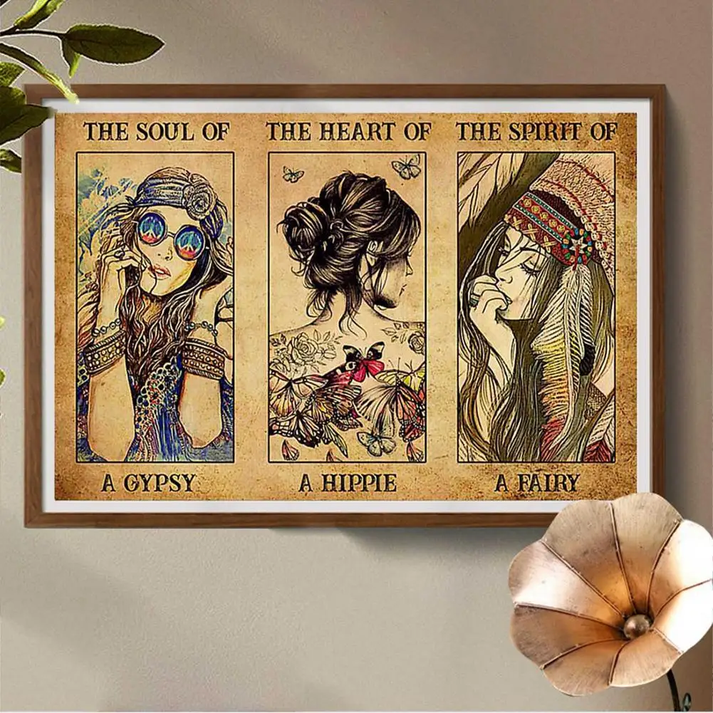 

S/L Pet Paper Frameless Poster The Soul Of A Gypsy Poster No Frame Bedroom Wall Decoration For Home School