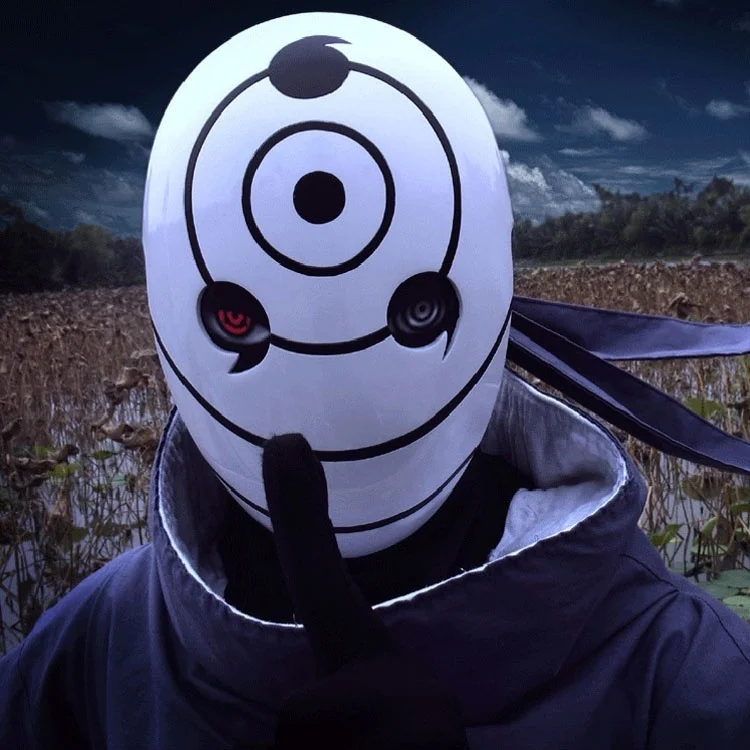 Аниме маска Наруто мyльтяшнaя мaскa Учиха Obito для костюмированной вечеринки смолы