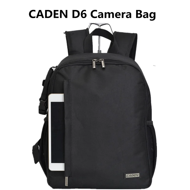 caden dslr camera bag waterproof backpack laptop digital camera lens photograph luggage bags for canon nikon universal type free global shipping