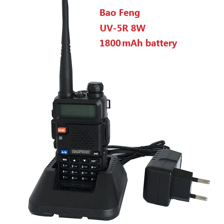 8W with 1800mah UV-5r, высокомощная версия, настоящая, 8 Вт, 3800 мА/ч, CB радио, 10 км, рация, ham, радиодвухсторонняя, радио, коммуникатор для Baofeng, UV-5R, рация - Цвет: 8W with 1800mah