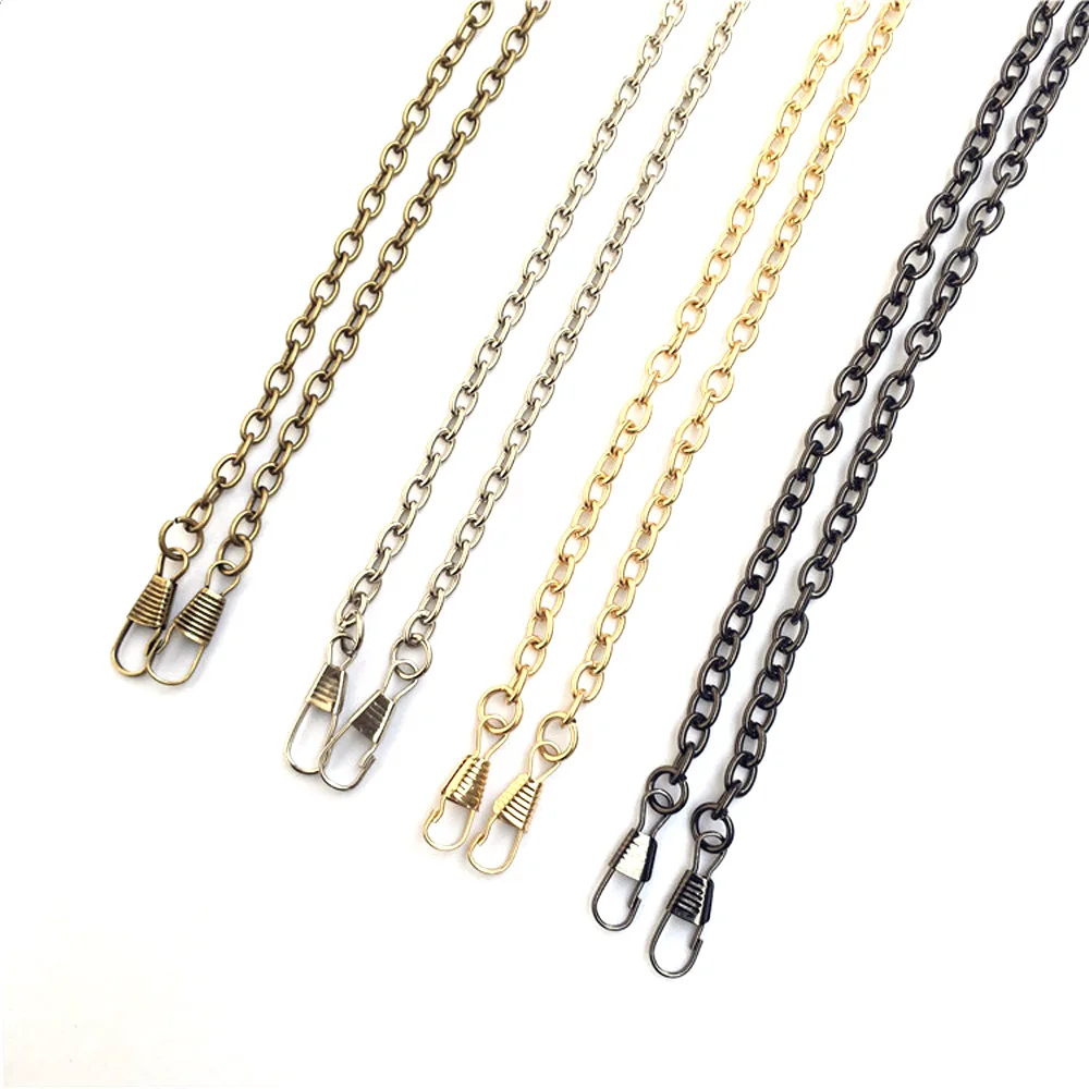 30PCS 120cm Metal Link Chains Replacement Handbag Clutch Purse Crossbody Shoulder Bag Straps DIY Luggage Hardware Accessories