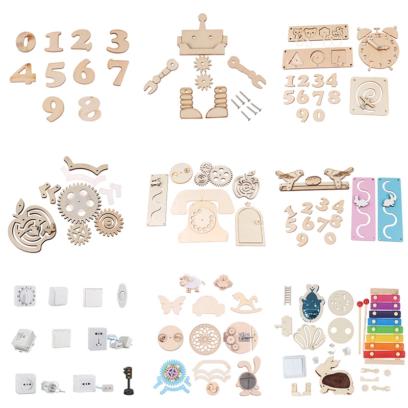 

Cat Robot Dog Head Dinosaur Skateboard Telephone Small Trojan Horse Cradle Ship Type Switch Rabbit Busy Board Accessories