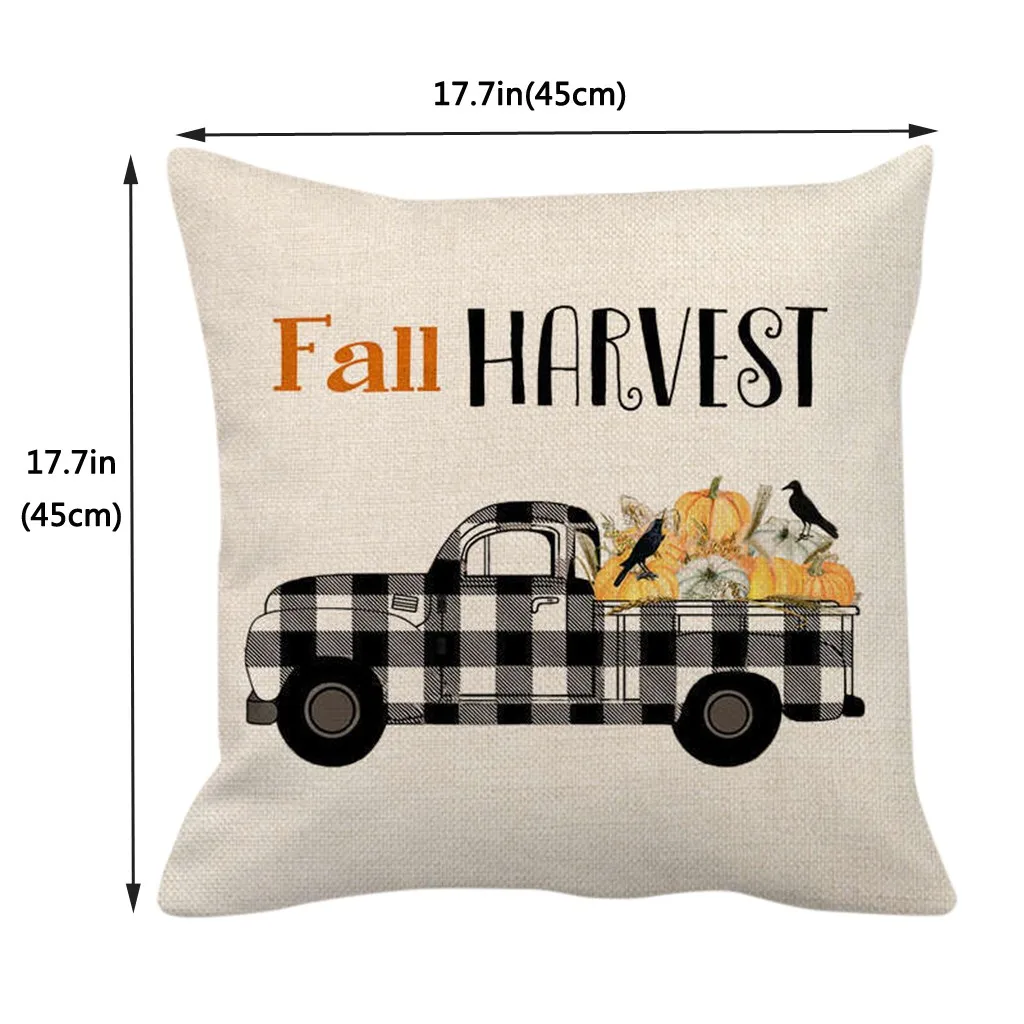 1/4/5 шт. Хэллоуин тыква но и льняная наволочка подушки для дивана автомобиля