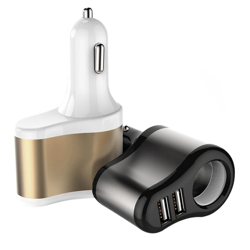

Dual USB Quick Charge Car Charger Splitter Cigarette Lighter Socket Charger Smart Car Charger In Car Adapter Accessories