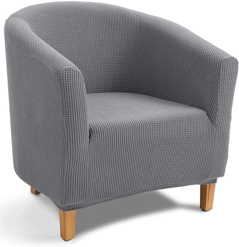 

Stretch Cover For Armchair Single Seat Sofa Covers For Living Room Solid Color Sofa Slipcover Plaid All-inclusive Couch Covers