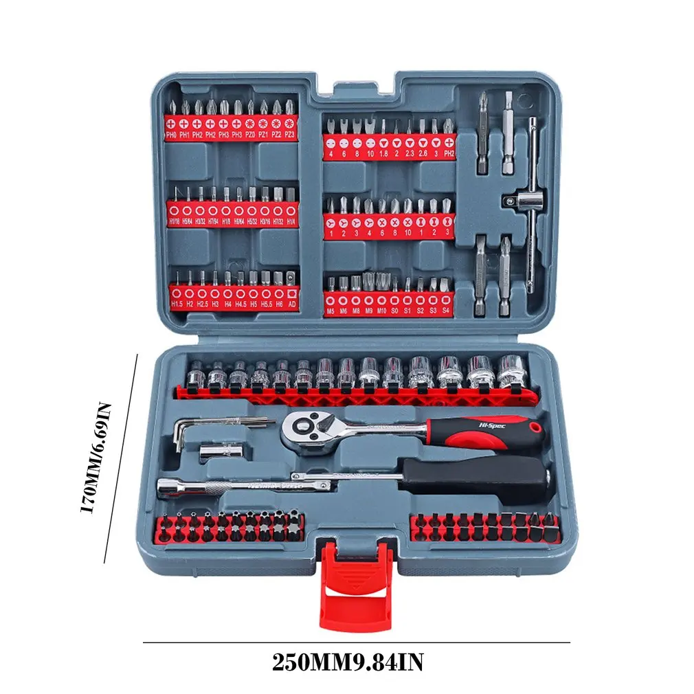 

New 126Pcs Auto Repair Tool Set Multi-Function Batch Head Screwdriver Head Set Sleeve Ratchet Wrench Combination