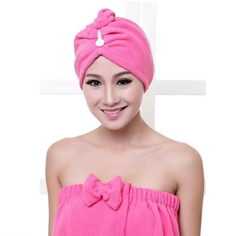 New Magic Microfiber Hair Fast Drying Dryer Towel Thickened Microfiber Dry Hair Cap Bath Wrap Super Absorbent Shower Cap