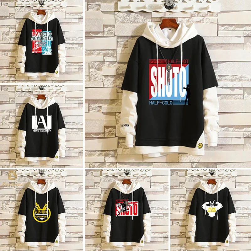 Новый аниме с капюшоном для мужчин и женщин Толстовка мой Boku без герой haku Todoroki