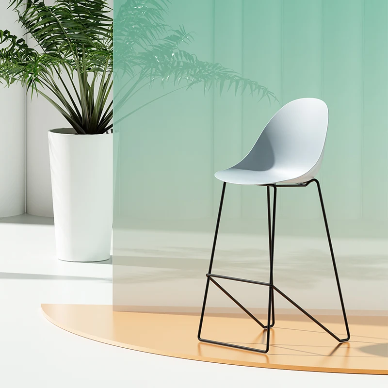 Скандинавский барный стул высокий современный минималистский креативный