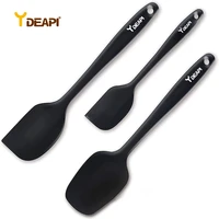 ydeapi set of 3 heat resistant silicone cooking tools kitchen utensils baking pastry tools spatula spoon cake spatulas cook set