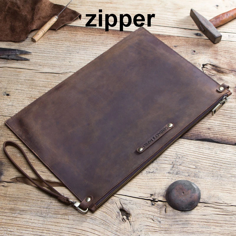 zipper Чехол для планшета, сумка для iPad mini 2 3 4 5, чехол из воловьей кожи, чехол для iPad mini 7,9 дюймов, держатель для карт, карман для ноутбука - Цвет: zipper
