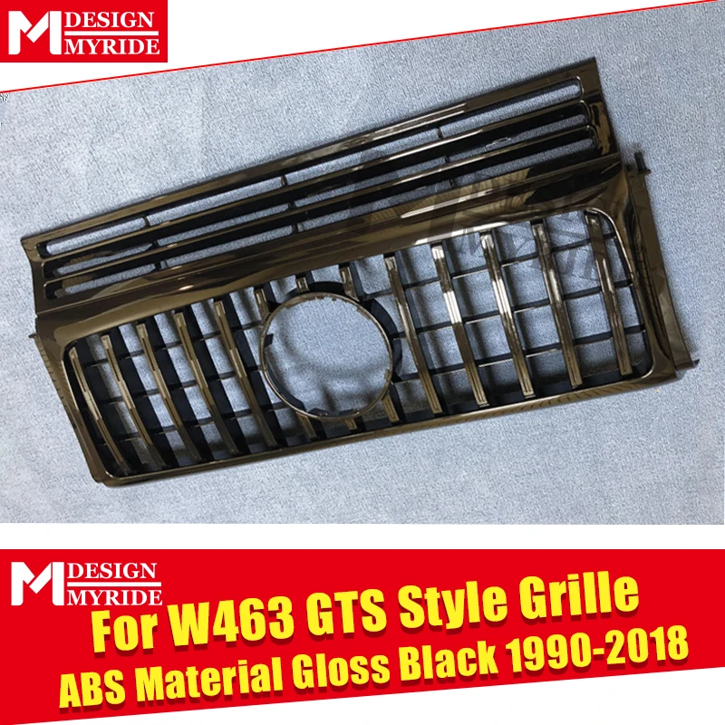 W463 решетка GT Grills подходит для MercedesMB G Class Sports G500 G550 1:1 замена Передняя решетка без знака ABS черный 1990