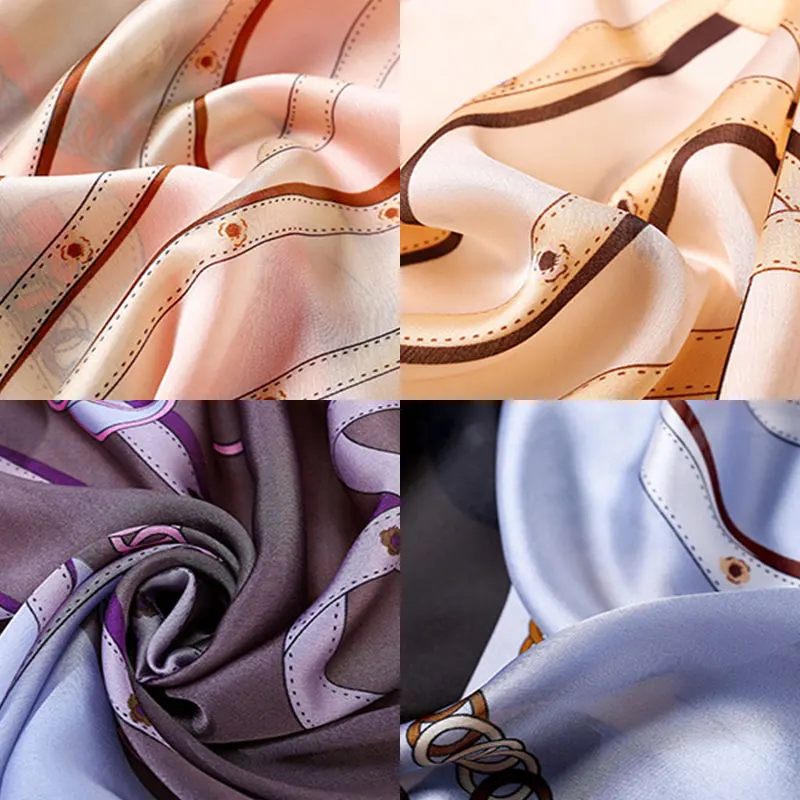 Шарф женский большой с принтом зеленое перо павлина х90 см |