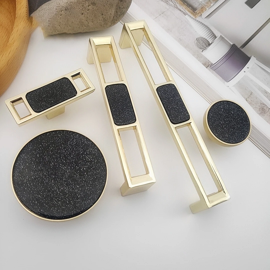 

Zinc Alloy Door Knobs and Handles for Cabinet Shell Resin Elegant Furniture Handles Kitchen Cupboard Drawer Pulls Lever Interior