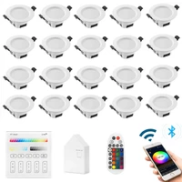 20x rgb warm cool white 3in1 led ceiling lamp panel down light wifibluetooth mesh wall touchappvoice controller timer dimmer