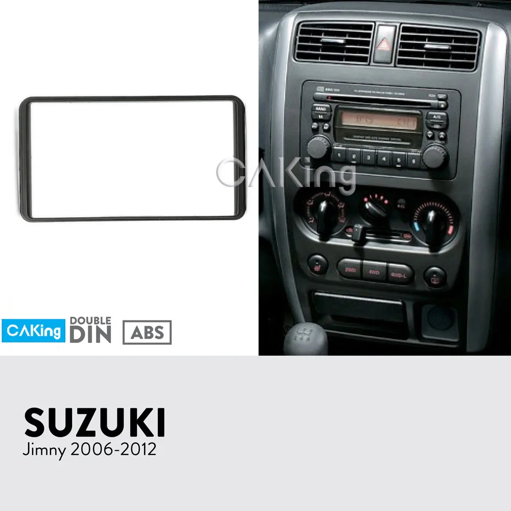 Двойная Din Автомобильная радиопанель Fascia Для SUZUKI Jimny 2006 2012 комплект фитингов для
