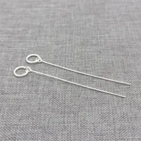 16 Pieces 925 Sterling Silver Eye Pin Pinch Bails for Pendant Charm Holder