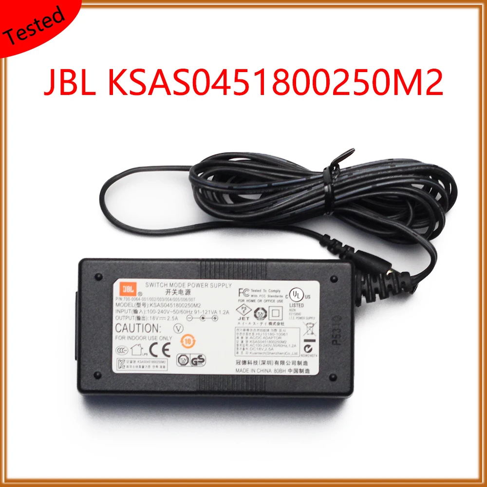 

KSAS0451800250M2 18V 2.5A JBL зарядное устройство DC AC адаптеры импульсный адаптер