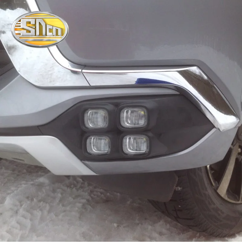 Дневные ходовые огни для Mitsubishi Pajero Sport Montero 2016 2017 светодиодные дневные