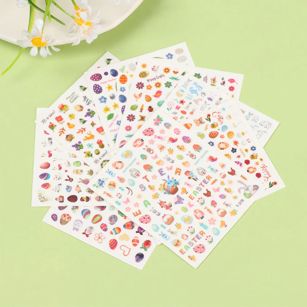 Пасхальный ногтей Стикеры Маникюр для красоты наконечник s самоклеющиеся ухода
