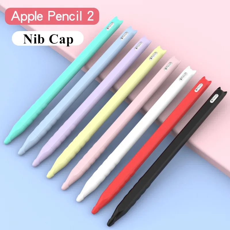 

For Apple Pencil 2 case Accessories Lovely Cat TPU Silicon Protective Pouch Cap Holder Cover Anti-scratch Case for Pencil 2nd