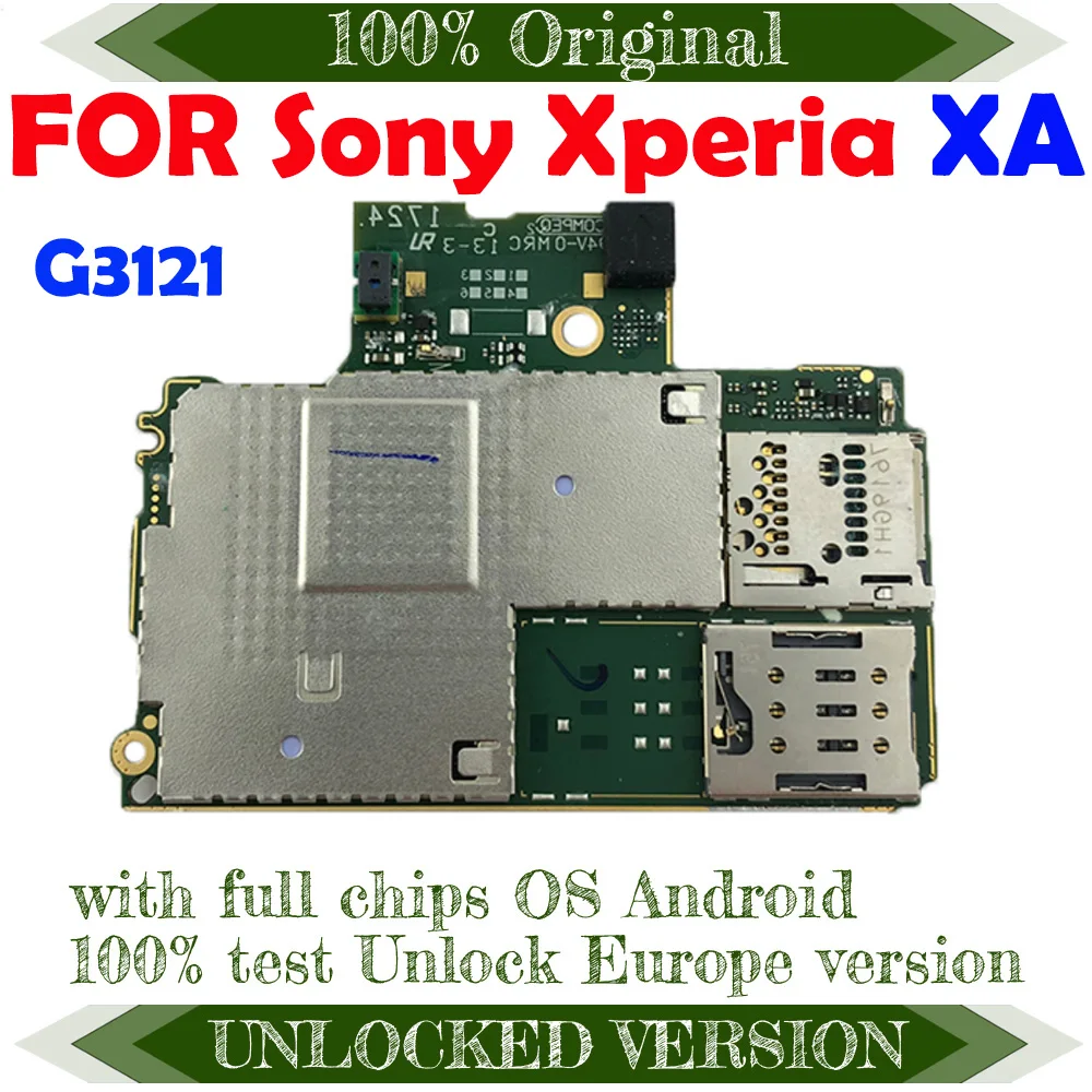 Материнская плата для Sony Xperia XA1 G3121 разблокированная Логическая с чипами полная