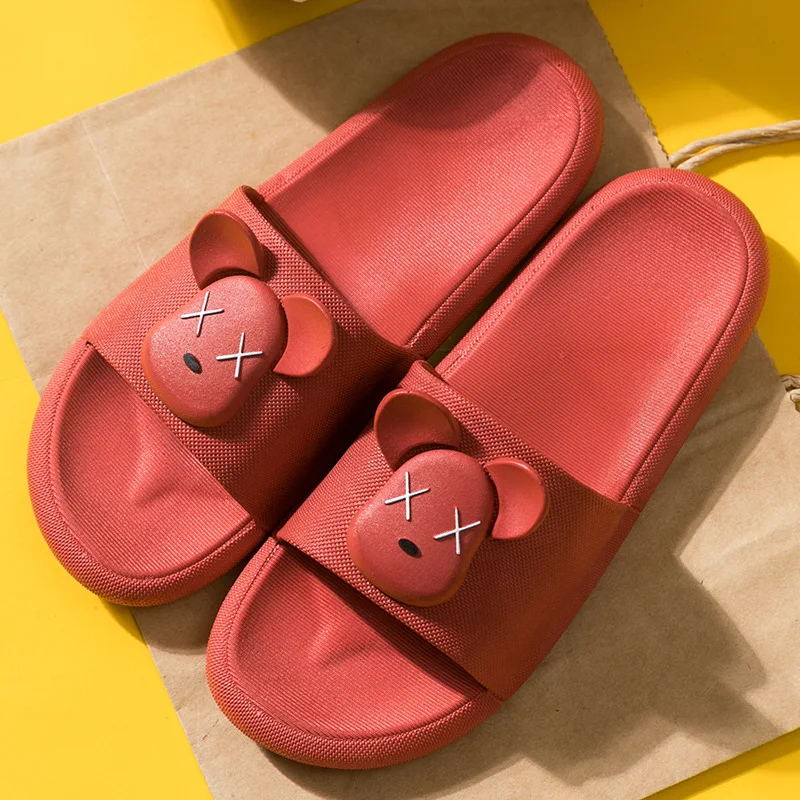 Шлепанцы мужские для дома Нескользящие мягкая подошва сланцы пляжная обувь с