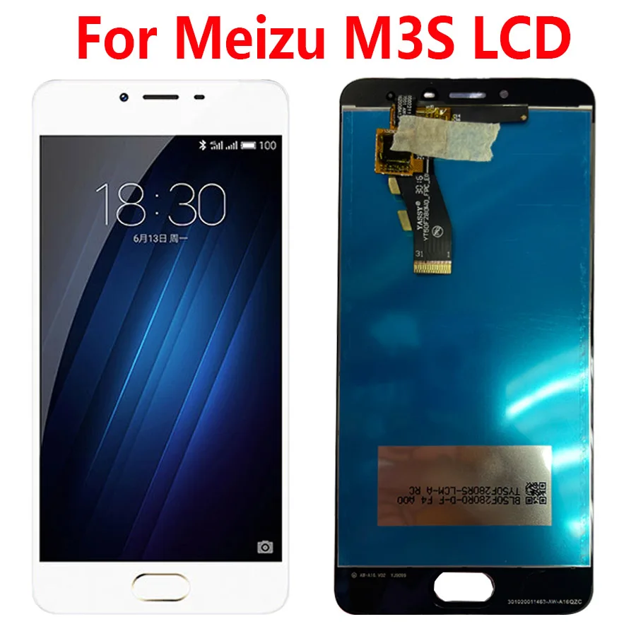 

Оригинальный ЖК-дисплей с рамкой для MEIZU M3S Y685H ЖК-дисплей экран дигитайзер Замена для MEIZU M3S ЖК-дисплей