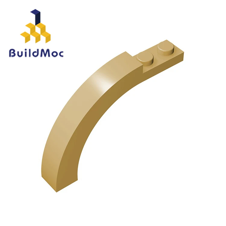 BuildMOC 15967 Арка из кирпича 1x6x3 1/3 изогнутый верх для строительных блоков детали