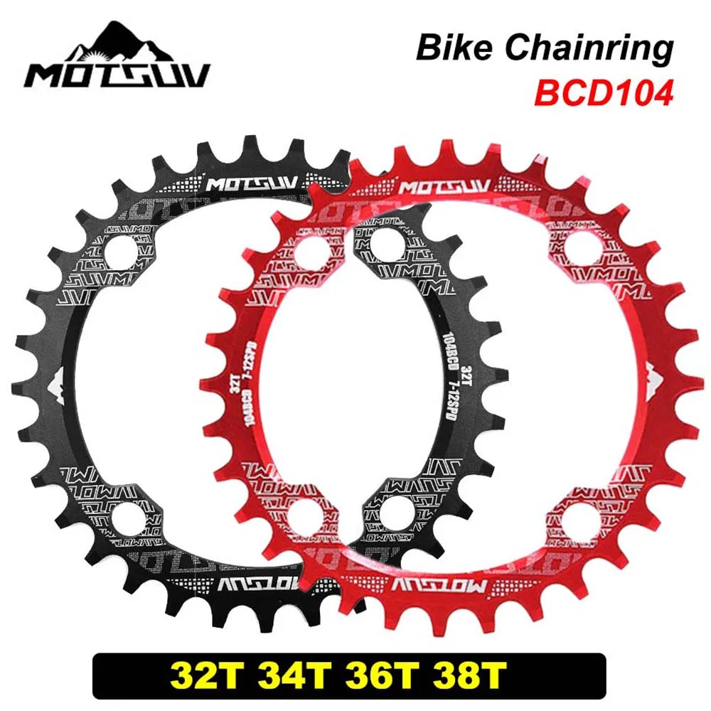 VXM 104BCD Bicycle Crank Chainwheel Bike Chainwheel 30T32T/34T/36T/38T Round Oval MTB Road Bike Chainring for shimano parts