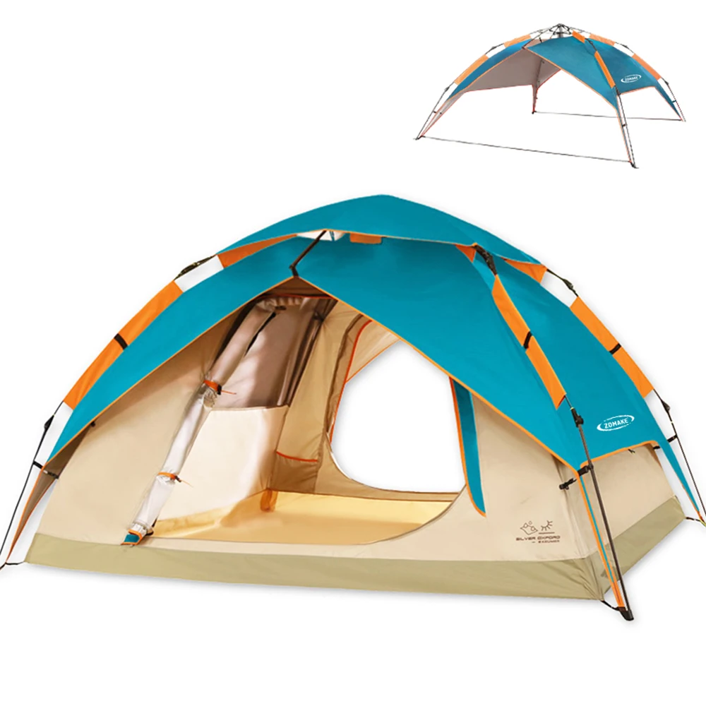 ZOMAKE Automatic Camping tent 2 3 Person - 4 Season Backpacking Tent Portable Dome Quick Up Tent