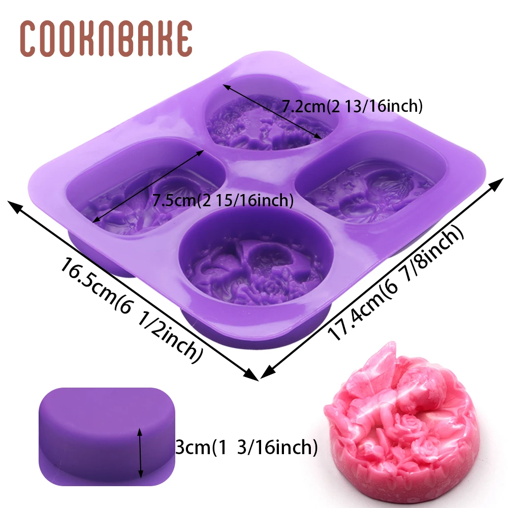 Силиконовая форма COOKNBAKE для мыла в форме ангела ручная работа мыльная свеча смола
