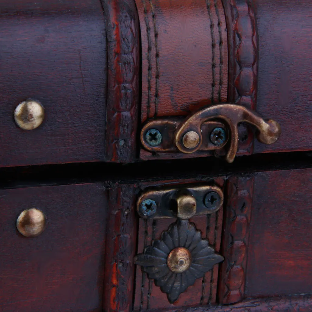 

2pc Treasure Chest Jewelry Box Storage Container Case Vintage Design