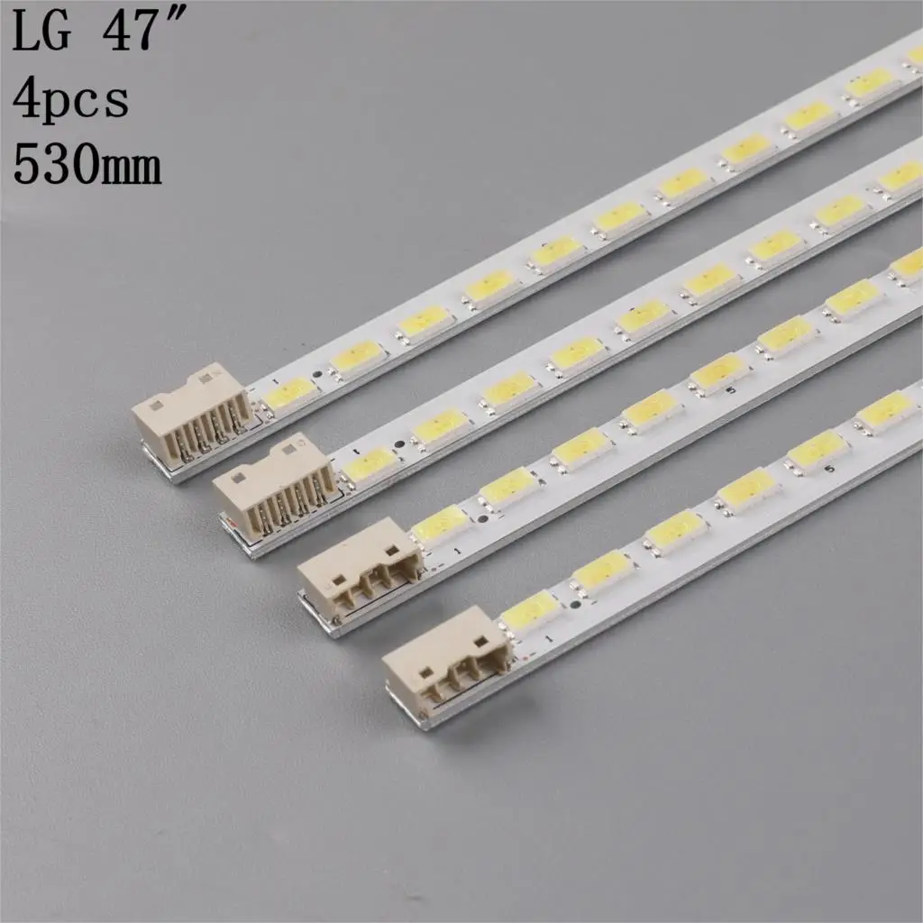 4pcs/set LED backlight strip for LIG INNOTEK 47 V5 EDGE FHD A B 47LE5500 47LE5300 47LX6500 47LE5400 47E70RG LE47A300N 47LE5900