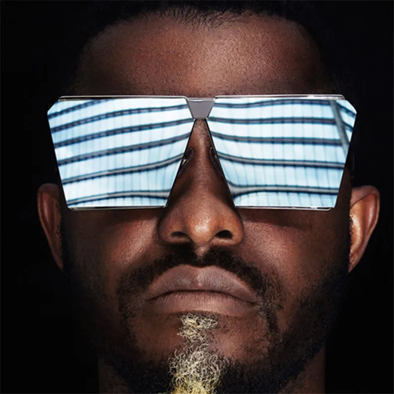 

Классические квадратные солнцезащитные очки, женские Красочные Зеркальные мужские очки вогнутой формы, индивидуальные уличные очки с защитой от УФ-лучей