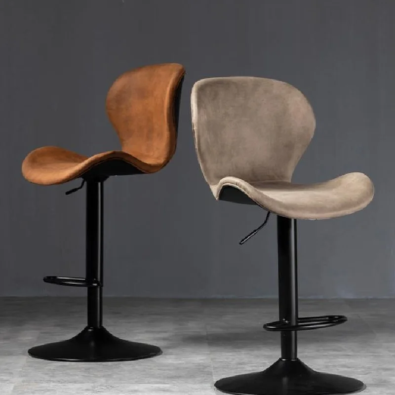 Простые и стильные подъемные барные стулья в европейском стиле, вращающиеся легкие Роскошные барные стулья, кованые бытовые стулья с высок...