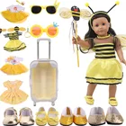 Аксессуары для куклы, обувь, зонт, чемодан, очки, защитные очки для 18-дюймовые американская кукла и 43 см для ухода за ребенком для мам, гиперреалистичный Пупс, детская игрушка в подарок
